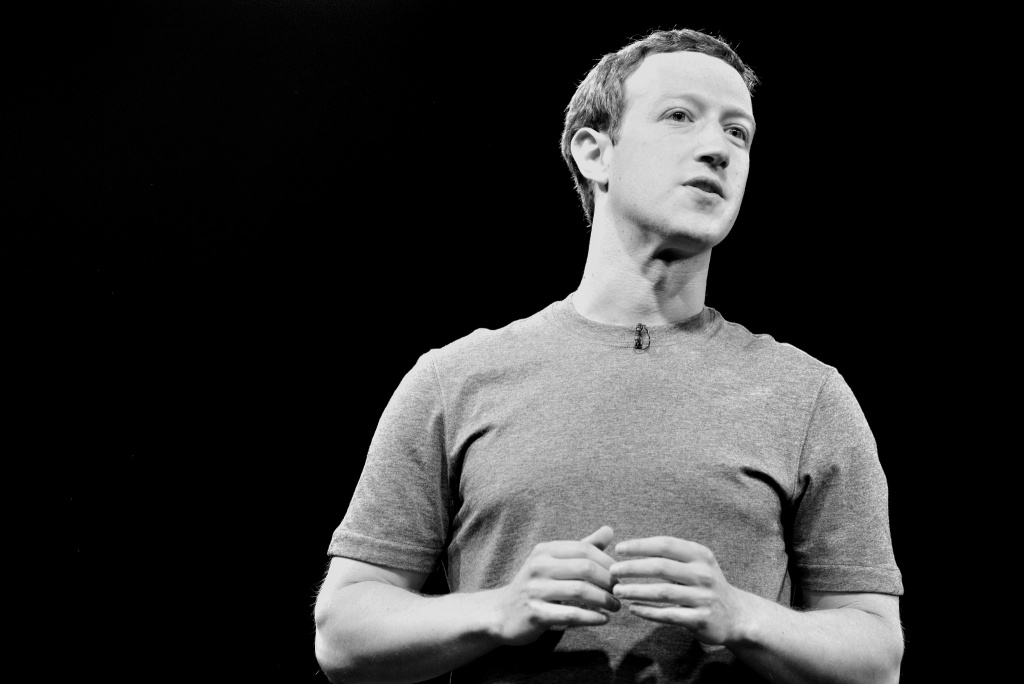 Mark Zuckerberg giving a talk