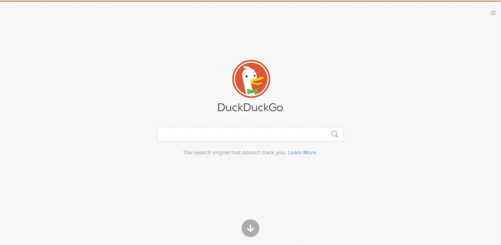 DuckDuckGo screenshot January 2017